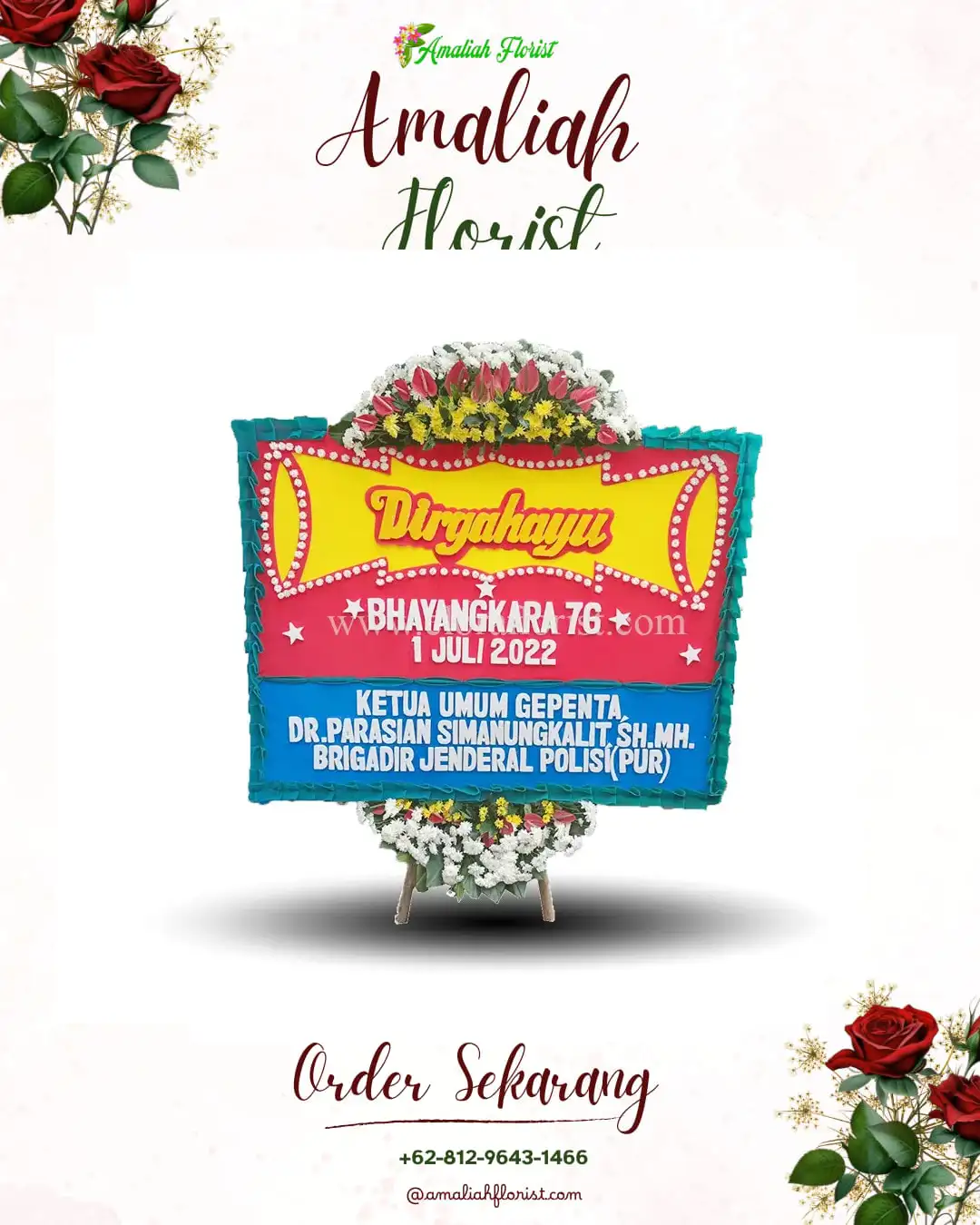 Papan Bunga HUT Ulang Tahun Bulumanis Lor